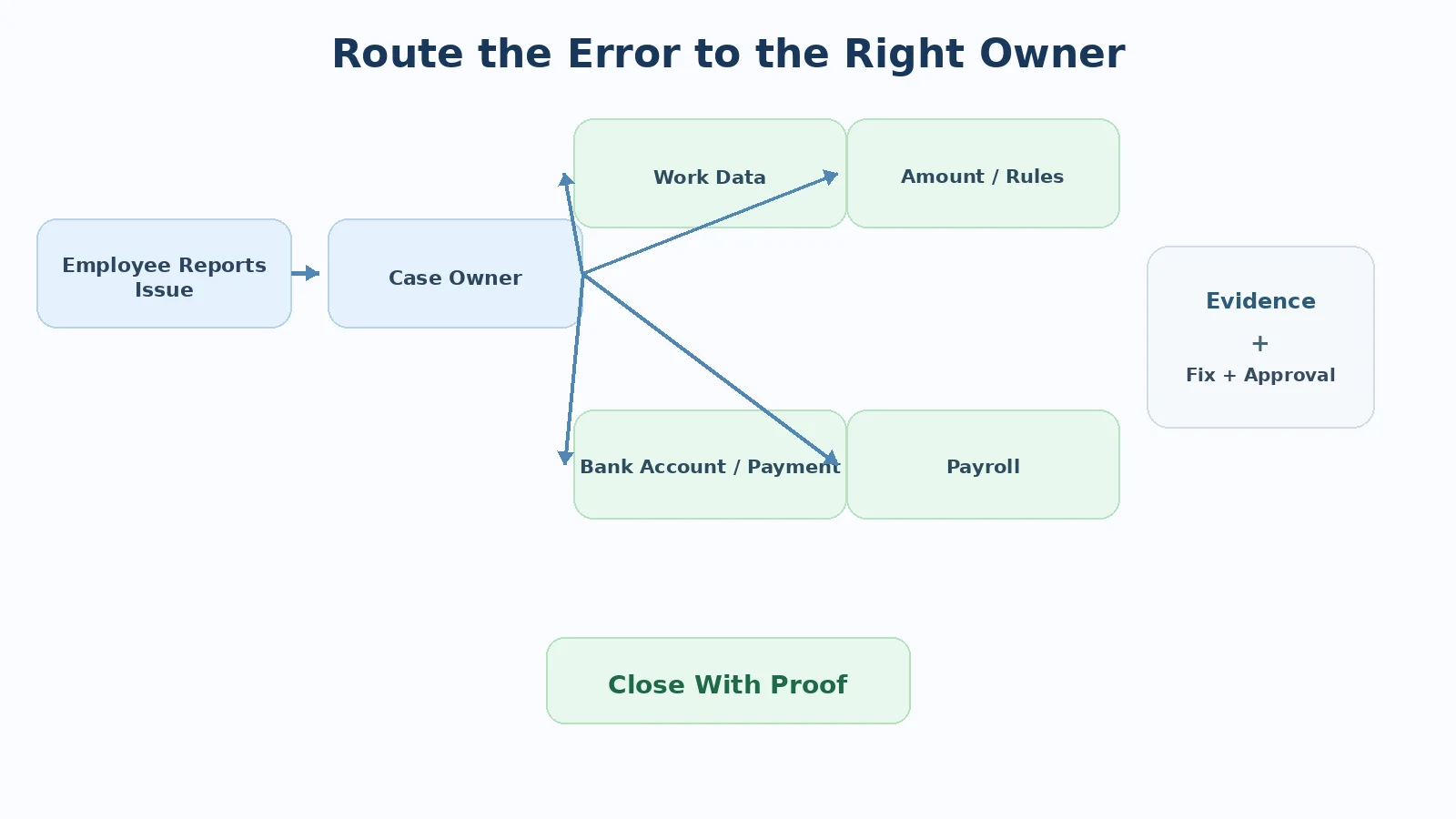 Who is responsible when earned wage access errors occur