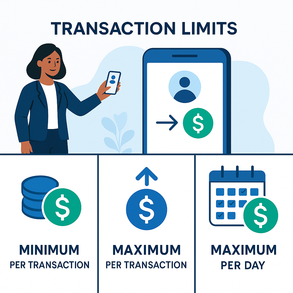 Minimum and Maximum Earned Wage Access Transaction Limits