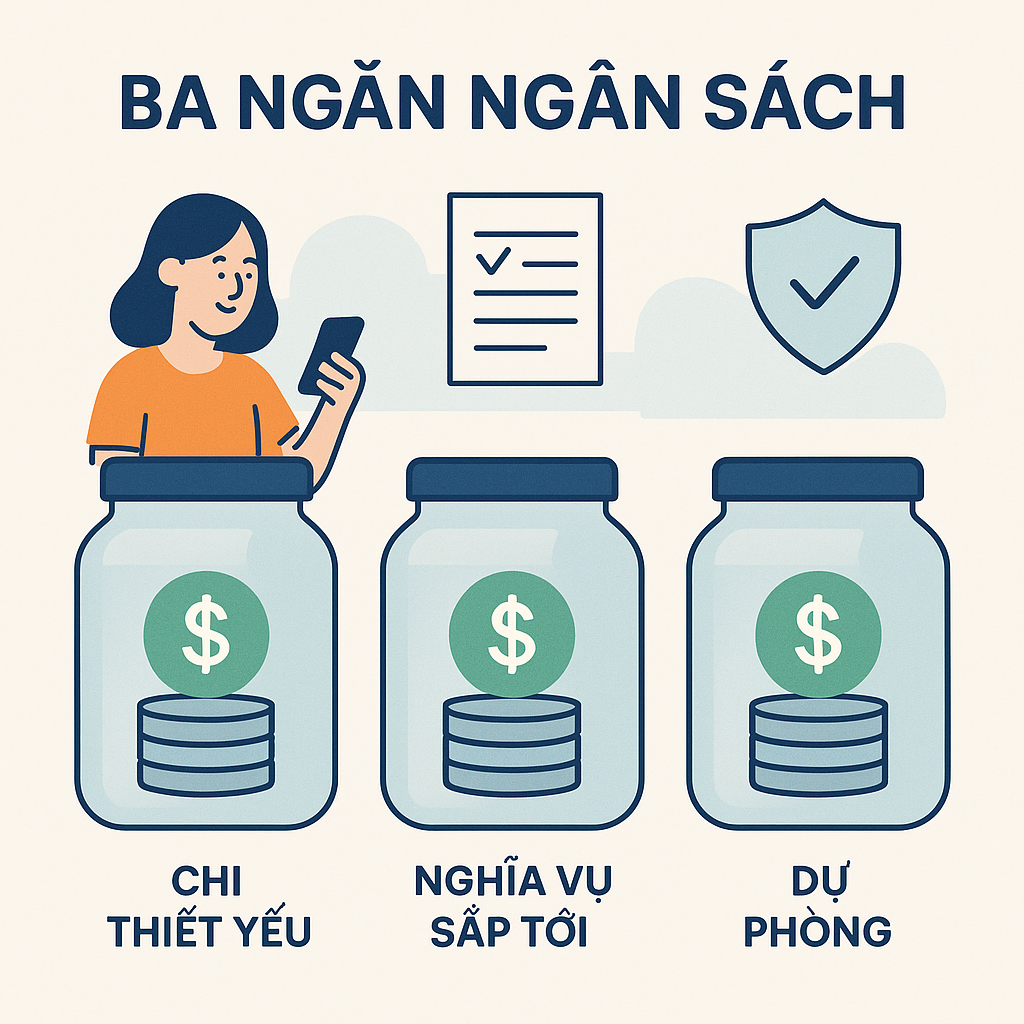 Cách chia ngân sách sau khi nhận lương sớm