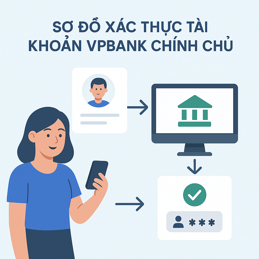 給与前払いを受け取るためのVPBank本人名義口座の確認方法