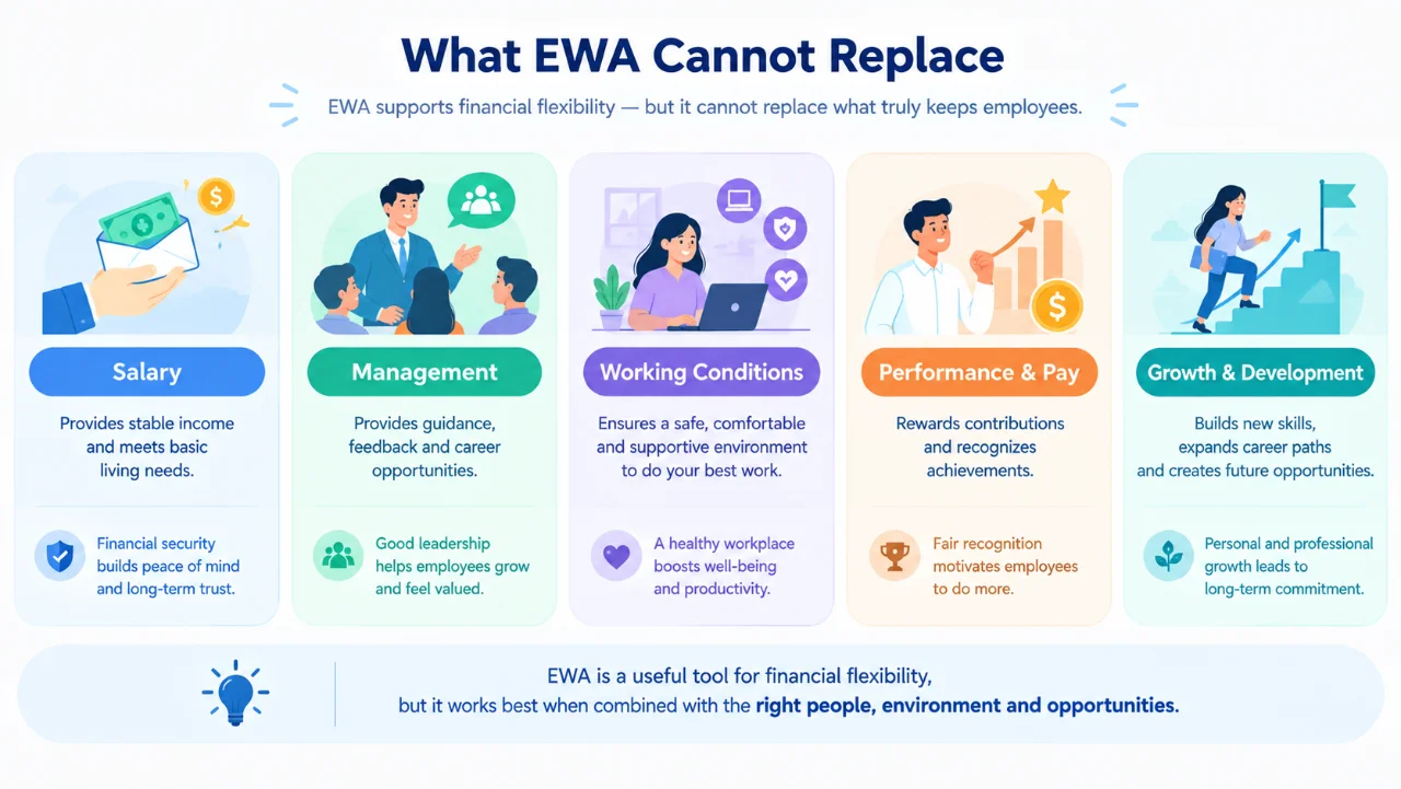 ปัจจัยด้านการรักษาพนักงานที่ EWA ไม่สามารถทดแทนได้"