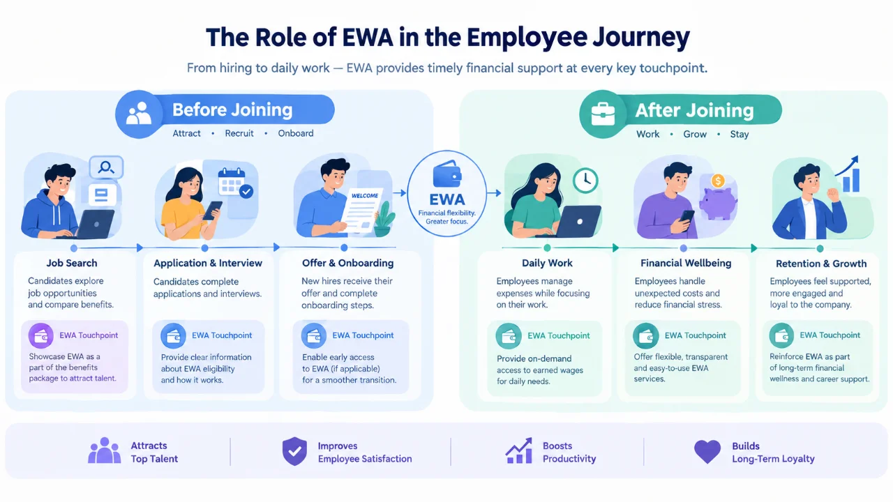 บทบาทของ EWA ในเส้นทางการสรรหาและการทำงาน